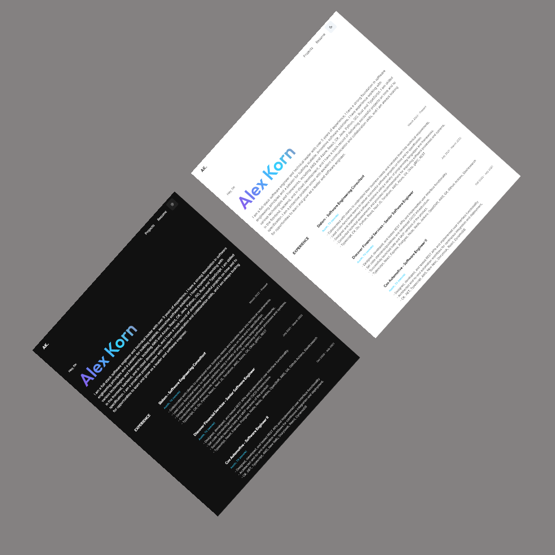 Screenshot of Astro Portfolio project